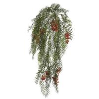 Vickerman 28" Artificial Green Brazil Berry and Leaf Vine