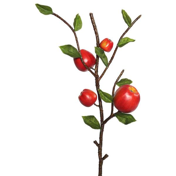 20" Artificial Country Apples Spray
