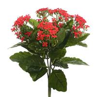View 17.3" Artificial Red Kalanchoe Bush