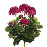 View 15.25" Artificial Purple Geranium Bush
