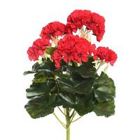 Vickerman 14.5" Artificial Red Geranium Bush