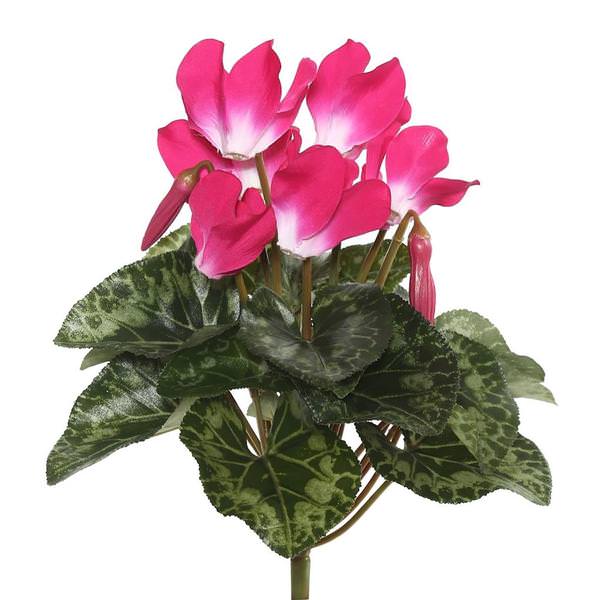 11" Artificial Beauty Cyclamen Bush