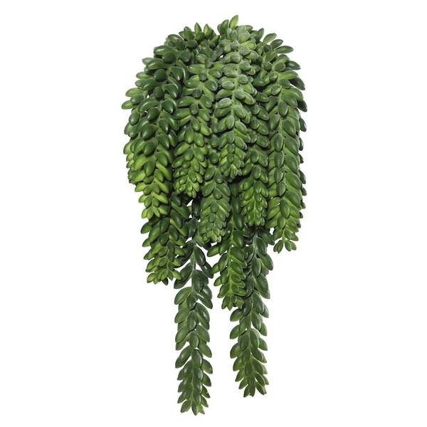 13"  Artificial Plastic Green Donkey Tail Pick