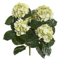 Vickerman 17.5" Artificial Light Green Hydrangea Bush