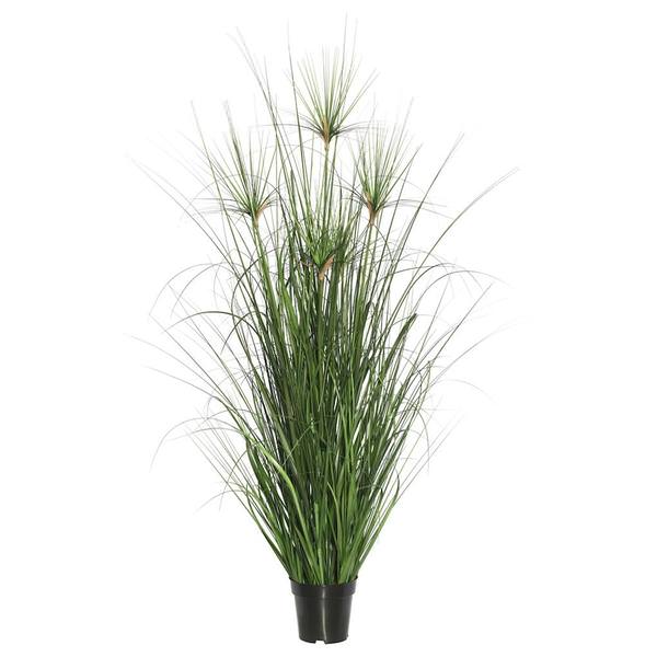 60" Artificial Potted Brushed Grass