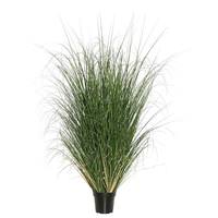 Vickerman 48" Artificial Potted Green Curled Grass