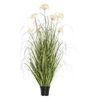 Vickerman 24" Artificial Potted Green Dandelion Grass