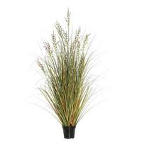 Vickerman 60" Artificial Potted Green and Brown Grass