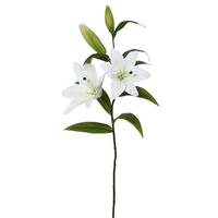 Vickerman 33" Artificial White Tiger Lily Stem