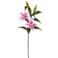 Vickerman 33" Artificial Pink Tiger Lily Stem