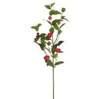View 34" Artificial Red Tea Rose Spray