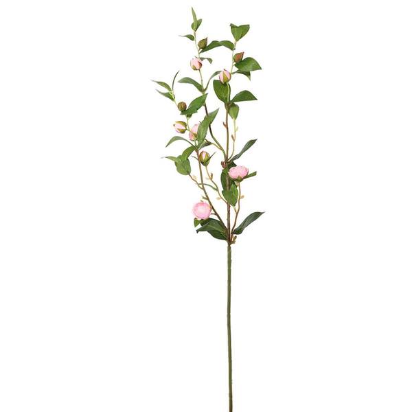 34" Artificial Pink/Cream Tea Rose Spray