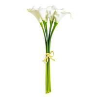 Vickerman 14" Artificial White Calla Lily Bundle
