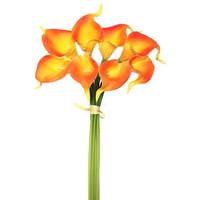 Vickerman 14" Artificial Orange Calla Lily Bundle