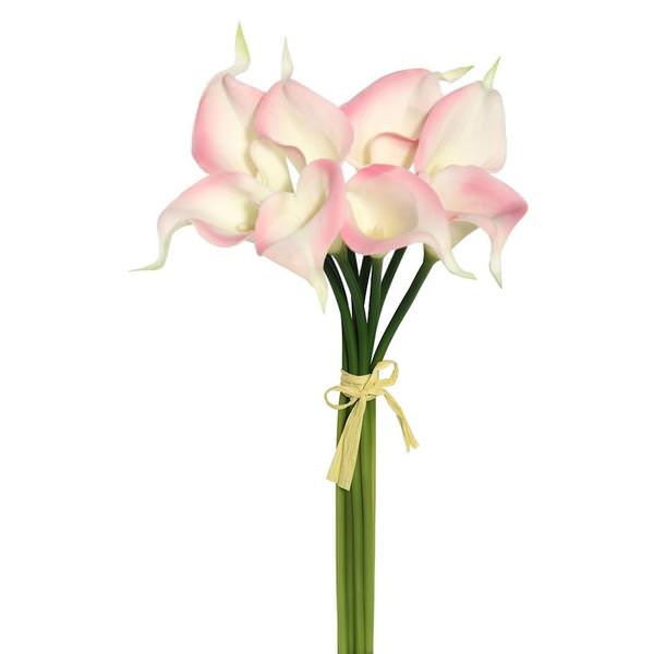 14" Artificial Pink Calla Lily Bundle