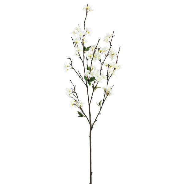 40" Artificial White Cherry Blossom Spray (3 pack)