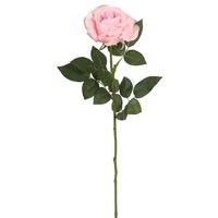 Vickerman 27" Artificial Pink Natural Touch Rose Stem (3 pack)
