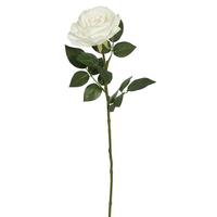 Vickerman 27" Artificial White Natural Touch Rose Stem (3 pack)
