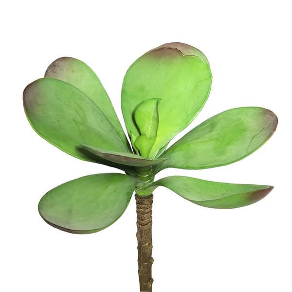 6.5" Artificial Green/Red Kalanchoe Stem Pick (3 pack)