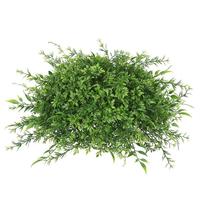 Vickerman 18" Artificial Green Mixed Greenery Half Ball