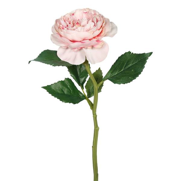 13" Artificial Pink Rose Stem (6 Pack)