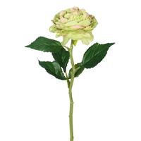 Vickerman 13" Artificial Green/Pink Rose Stem (6 Pack)
