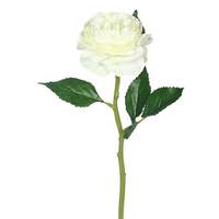 Vickerman 13" Artificial White Rose Stem (6 Pack)