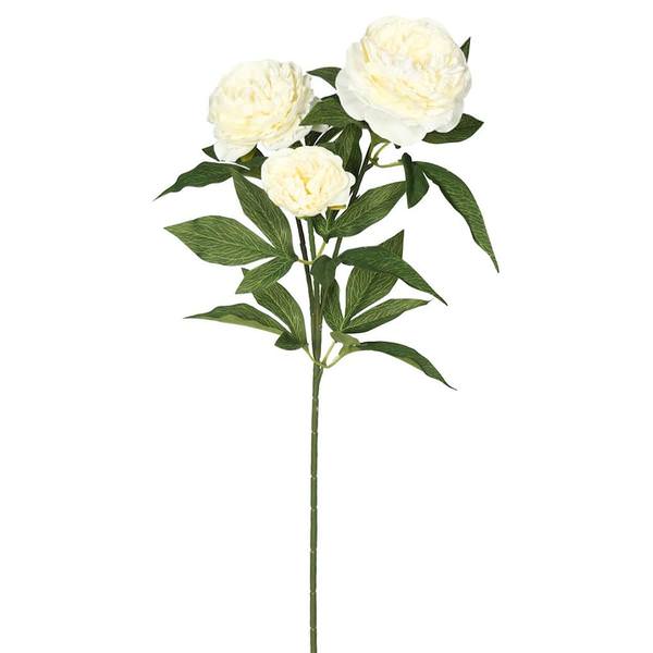 27" Artificial Cream Rose Spray (3 Pack)