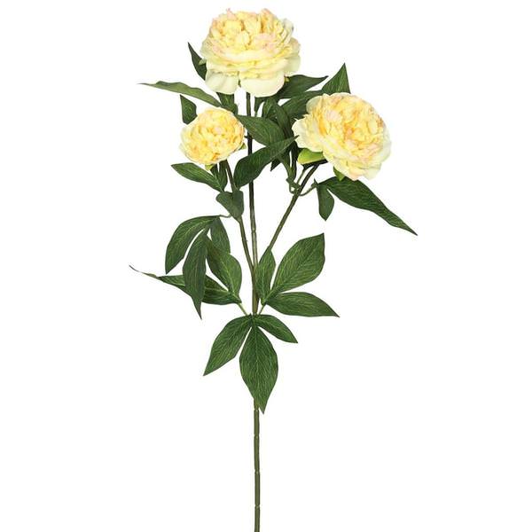 27" Artificial Yellow Rose Spray (3 Pack)