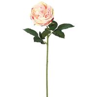 Vickerman 25" Artificial Light Pink Open Rose Stem (6 pack)