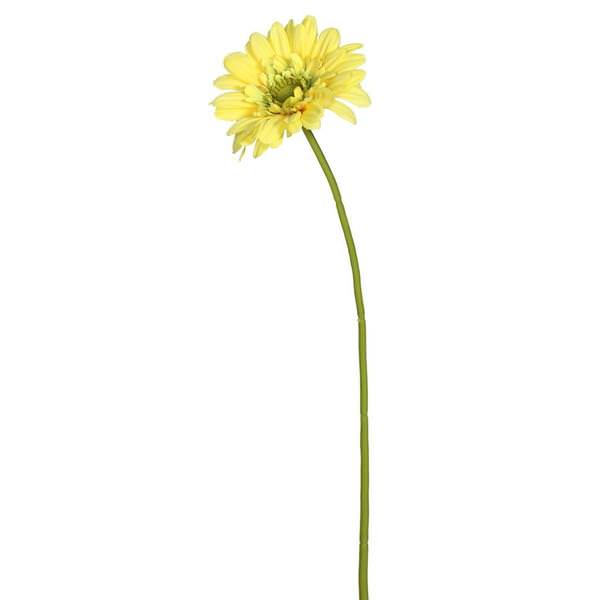 21" Artificial Yellow Gerbera Daisy (6 Pack)