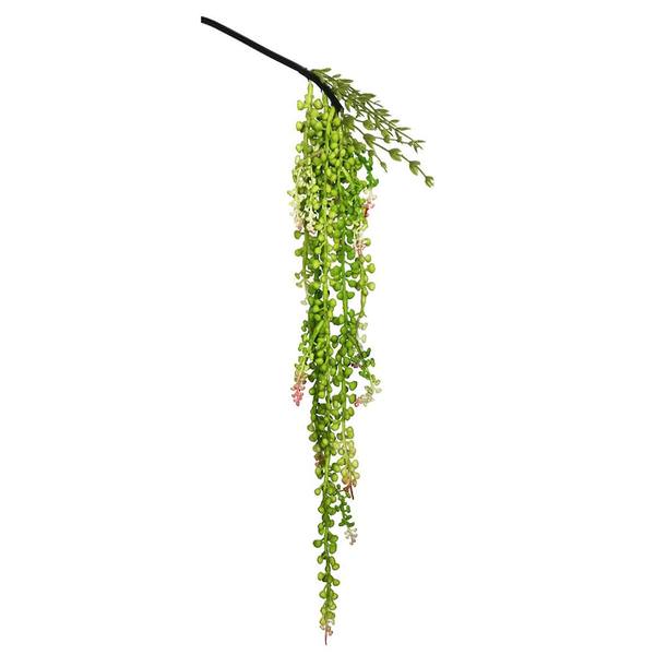 26" Artificial Green String of Pearls Pick (3 pack)