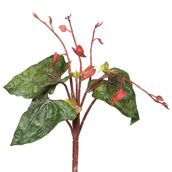 12" Artificial Green Nephthytis Spray (3 pack)