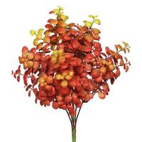 Vickerman 12" Artificial Red Leaf Spray
