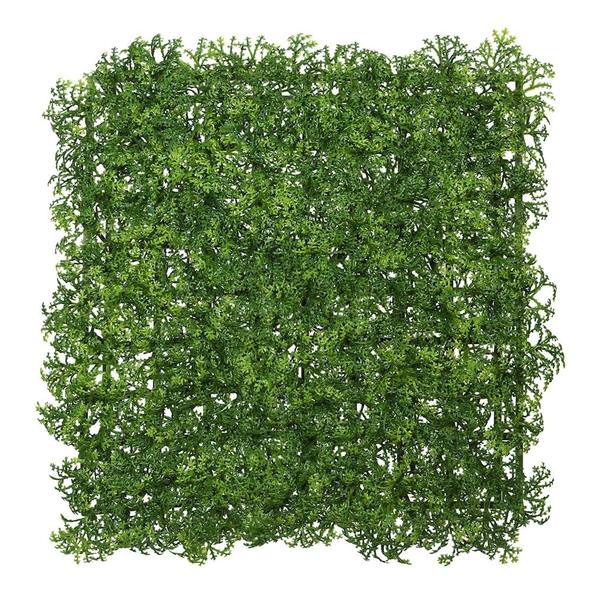 10"X 10" Artificial Square Green Button Fern Mat