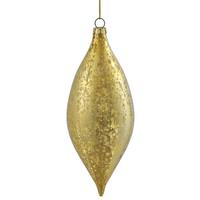 Vickerman 7" Gold Shiny Mercury Finish Drop Ornament (4 pack)