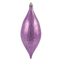 Vickerman 7" Orchid Shiny Mercury Drop Ornament (4 pack)