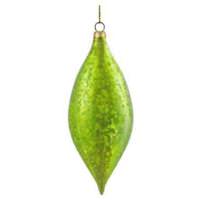 Vickerman 7" Lime Shiny Mercury Drop Ornament (4 pack)
