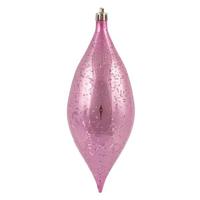 Vickerman 7" Pink Shiny Mercury Drop Ornament (4 pack)