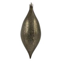 Vickerman 7" Gunmetal Shiny Mercury Drop Ornament (4 pack)