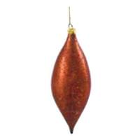 Vickerman 7" Copper Shiny Mercury Drop Ornament (4 pack)