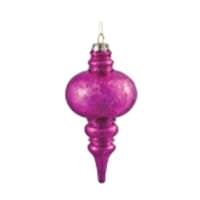 Vickerman 7" Orchid Shiny Mercury Finial Ornament (3 pack)
