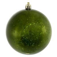 View 4.75" Moss Green Shiny Mercury Ball Ornament (4 pack)