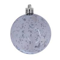 Vickerman 4" Pewter Shiny Mercury Ball Ornament (6 pack)