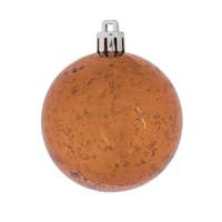 View 4" Copper Shiny Mercury Ball Ornament (6 pack)