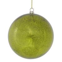 Vickerman 4.75" Lime Shiny Mercury Ball Christmas Ornament (4 pack)