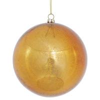 Vickerman 4.75" Copper Shiny Mercury Ball Christmas Ornament (4 pack)