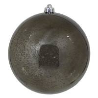 Vickerman 6" Gunmetal Shiny Mercury Ball Ornament (4 pack)
