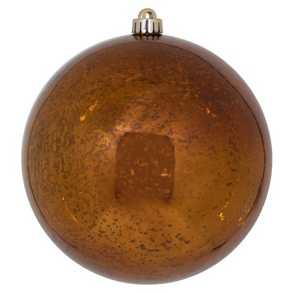 8" Copper Shiny Mercury Ball Ornament