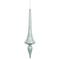 Vickerman 12" Pewter Pearlized Finish Finial Ornament (3 pack)